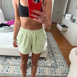 Abercrombie YPB light green athletic shorts